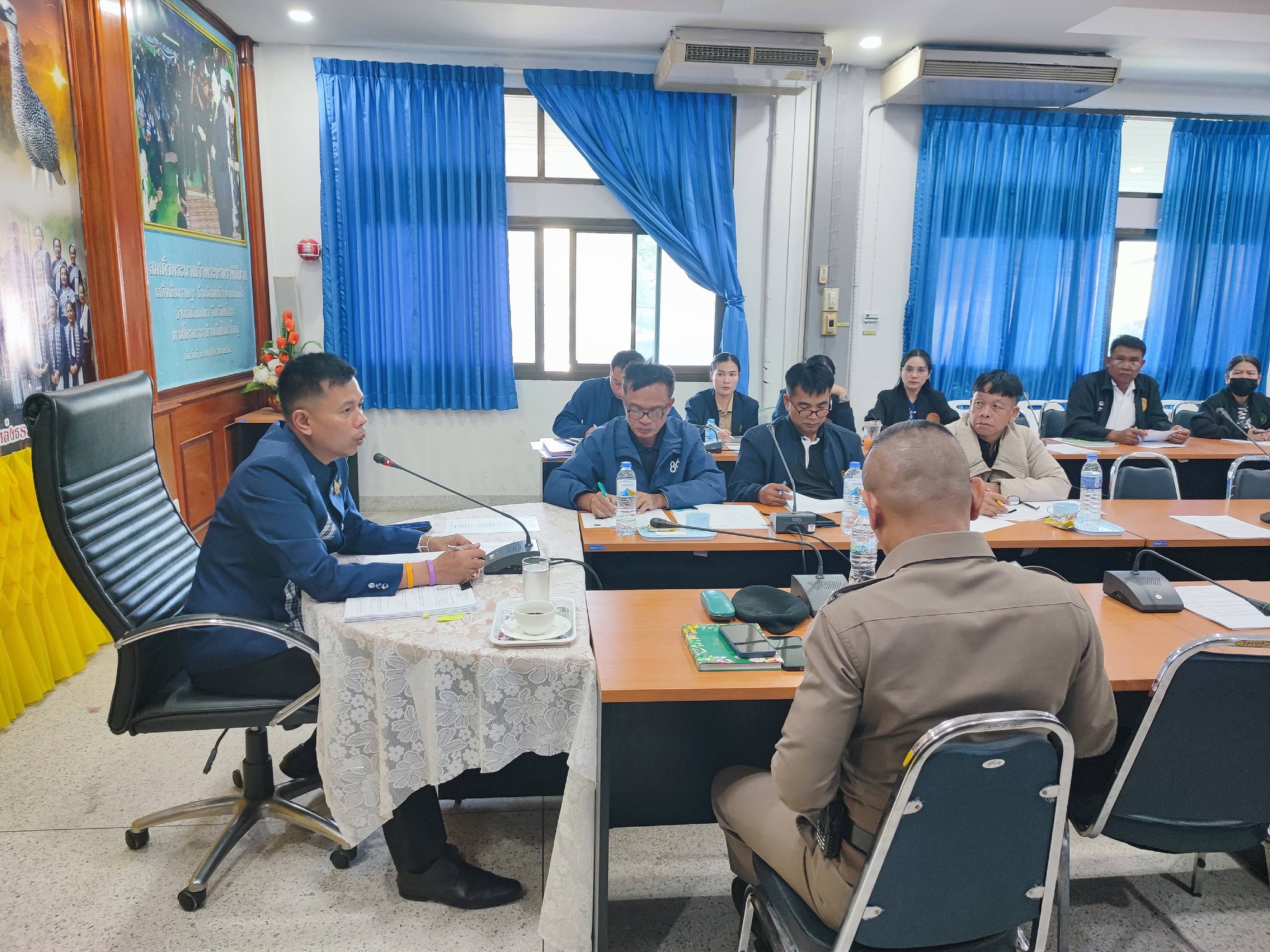 ประชุมการจัดงานไหว้ท้าวสหัมบดีพรหม ชมพญานกกระทา ประเพณีบุญคูณลาน สืบสานวัฒนธรรม วิถีชนเผ่า อำเภอเลิงนกทา ประจำปี พ.ศ.2569 