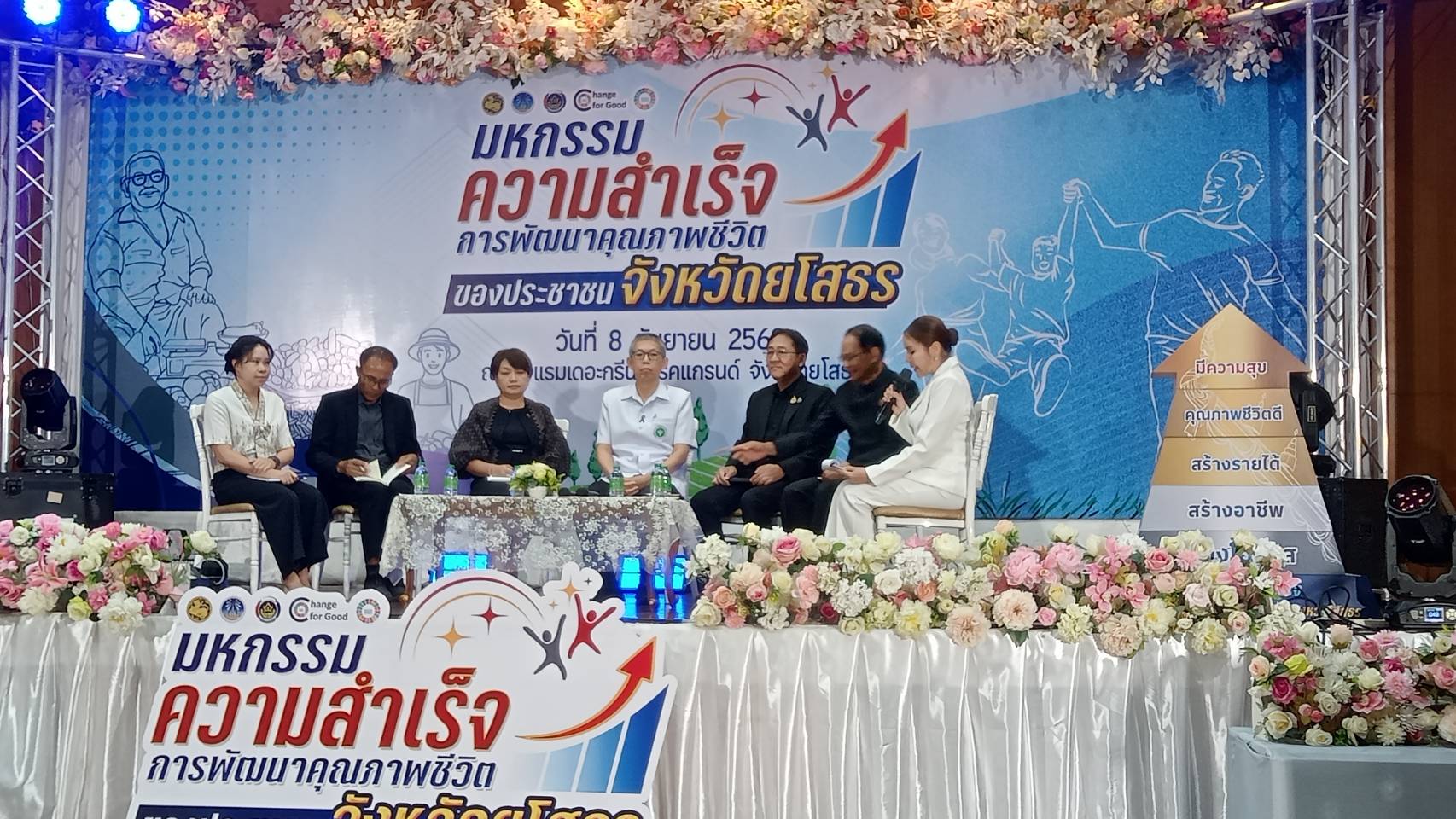 สพอ.เลิงนกทา เข้าร่วมโครงการ"มหกรรมความสำเร็จการพัฒนาคุณภาพชีวิตของประชาชนจังหวัดยโสธร"