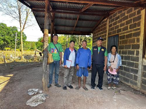 ลงพื้นที่ติดตาม/เยี่ยม สอบถามสภาพความเป็นอยู่ของครัวเรือนเป้าหมายที่ตกเกณฑ์ จปฐ. ปี 2569