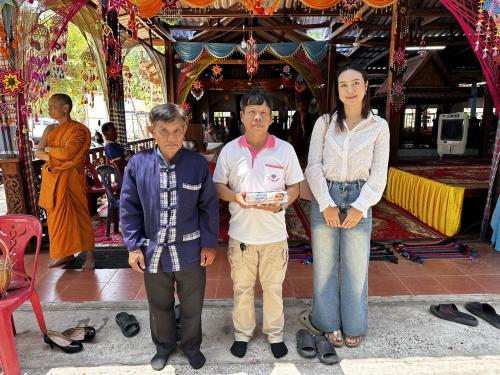 พิธีทำบุญตักบาตรและถวายภัตตาหารเพลตามโครงการบรรพชาสามเณรภาคฤดูร้อน ประจำปี พ.ศ 2569