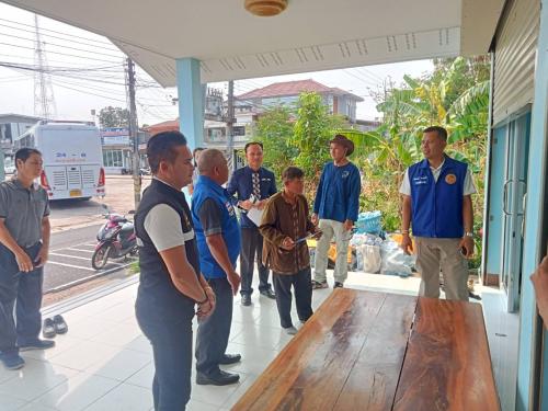 สำนักงานพัฒนาชุมชนอำเภอเลิงนกทา ลงพื้นที่ติดตามครัวเรือน ที่ตกเกณฑ์ tpmap 2568